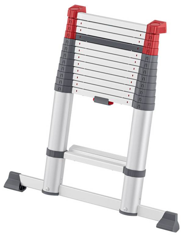 MUNK Günzburger Steigtechnik    115413  Aluminium, anodisé, plastique  Echelle télescopique à marches    Hauteur de travail (max.): 4700 mm