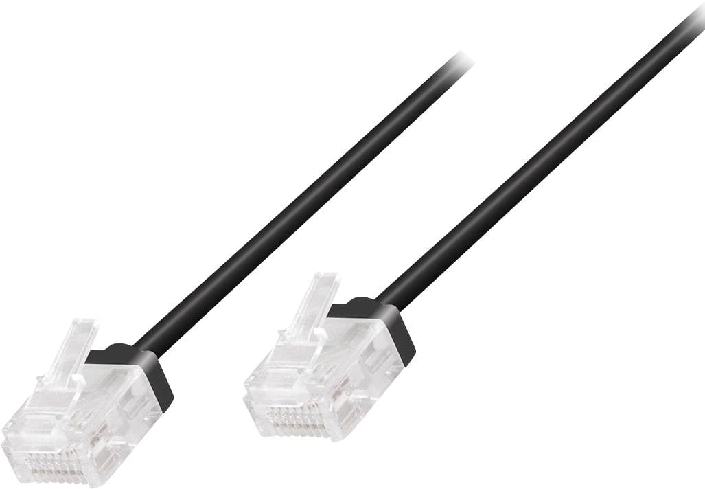 LogiLink CQ3023U RJ45 Câble réseau, câble patch CAT 6a U/UTP 0.50 m noir extrêmement fin, très flexible, ignifuge, sans 