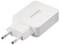 Un chargeur USB Voltcraft blanc avec une prise européenne, modèle UCP-5000/1, conçu pour charger des appareils électroniques.