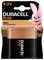 Pile Duracell Plus, 4,5V, dans un emballage avec une mascotte de lapin rose. Texte : '100% Garantie de Durée de Vie'.