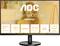 Un moniteur d'ordinateur AOC Home Office Monitor, 27 pouces, UHD, HDR10, haut-parleurs, Adaptive Sync, sans bordure.