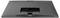 Un moniteur d'ordinateur noir vu de dos, montrant l'arrière avec les connexions et les touches sur le côté gauche.