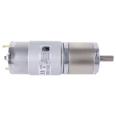Un moteur cylindrique à finition métallique, présentant une étiquette avec des spécifications techniques et des connecteurs à une extrémité.