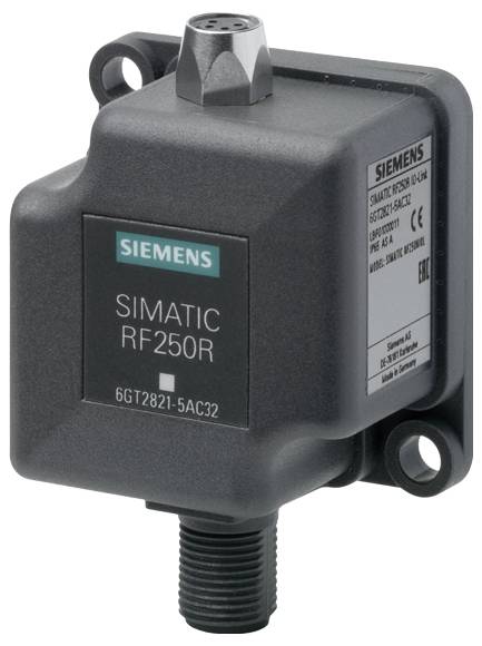 Le Siemens SIMATIC RF250R, un lecteur RFID robuste, est utilisé pour la collecte de données sans contact dans des applications industrielles.