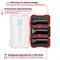 Coffret de rangement pour clé dynamométrique avec insert en EVA et protection anti-rayures. Contient trois adaptateurs, codés par couleur selon leur taille.