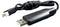 Câble USB noir avec adaptateur, enroulé, pour connecter des appareils électroniques.