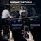 Le système 'Intelligent Dual Control' présente un système de caméras à trois objectifs, pilotable via une application smartphone ou une télécommande. L'application est disponible pour Android et iOS, et la télécommande fonctionne en 2,4G.