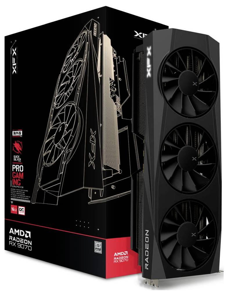 Carte graphique AMD Radeon RX 6700 présentée devant son emballage, dotée de trois ventilateurs, conçue pour le gaming professionnel et offrant des performances optimales pour les jeux de haute intensité.