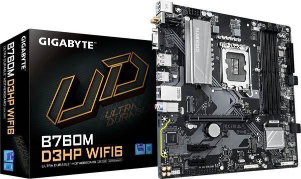 Gigabyte B760M D3HP WIFI6 Carte mère Socket (PC) Intel® 1700 Facteur de forme (détails) Micro-ATX Chipset de la carte mère Intel® B760 Express