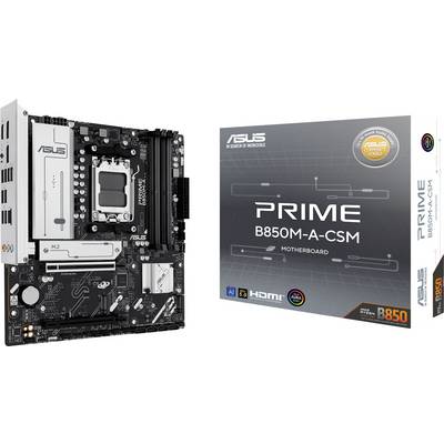 Asus PRIME B850M-A-CSM Carte mère Socket (PC) AMD® AM5 Facteur de forme (détails) Micro-ATX Chipset de la carte mère AMD-0