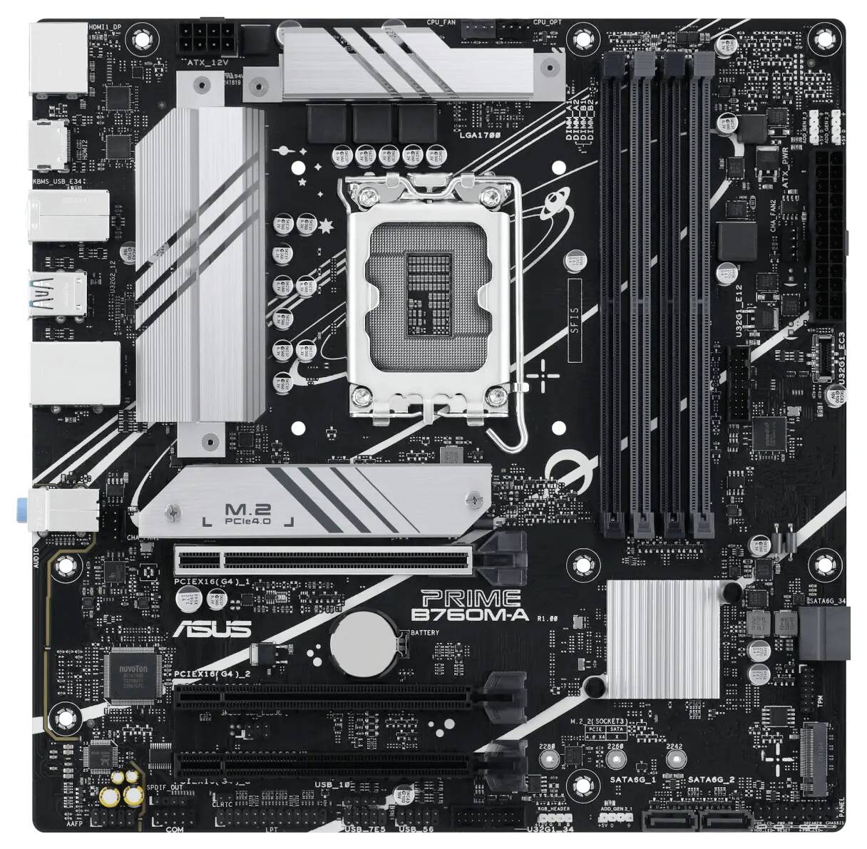 Asus 90MB1EK0-M1EAYC Carte mère Socket (PC) Intel® 1700 Facteur de forme (détails) Micro-ATX Chipset de la carte mère In-1