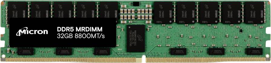Crucial Micron - DDR5 - Modul - 32 GB - DIMM 287 Mémoire serveur DDR5 32 GB 1 x 32 GB ECC 4400 MHz DIMM 287 broches CL36-0