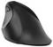 Souris d'ordinateur sans fil ergonomique en noir avec design vertical pour une position de main confortable.