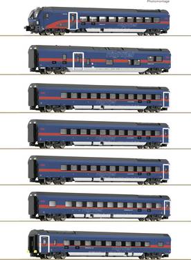 Fleischmann 6270065 N 7 pcs SET : Nightjet de l'ÖBB