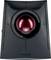 Trackball noir avec une boule rouge au centre ; périphérique de saisie ergonomique pour ordinateur portant l'inscription 'Kensington'.