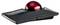 Une souris trackball ergonomique avec une boule rouge, adaptée à la navigation précise sur ordinateur sans mouvement de souris traditionnel.