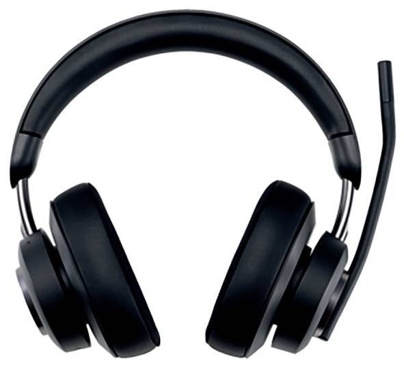 Casque noir avec microphone ajustable, adapté pour ordinateur ou utilisation téléphonique. Idéal pour la communication ou le gaming.