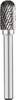 Rhodius 304385 Fraise sur tige Carbure de tungstène cylindre Longueur 19.0 mm Longueur de travail 19.0 mm Diamètre de tige 6 mm