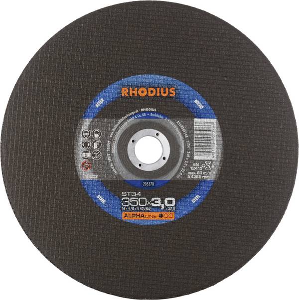 Rhodius ST34 205578 Disque à tronçonner  10 pc(s) acier