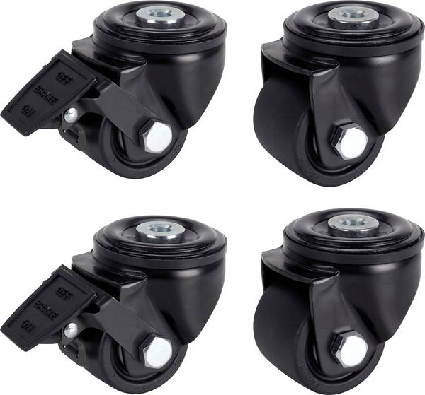 dörner + helmer 450067  Roulette pivotante pour charge lourde Diamètre de la roue: 65 mm Capacité de charge (max.): 1500 kg 4 pc(s)