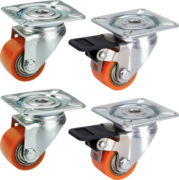 dörner + helmer 450035  Roulette pivotante pour charge lourde Diamètre de la roue: 35 mm Capacité de charge (max.): 100 kg 4 pc(s)