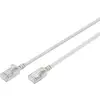 Digitus DK-1632-A-003S RJ45 Câble réseau, câble patch CAT 6a F/FTP 0.3 m gris code couleur, blindé, multifilaire, avec manchon de protection contre les pliages 1 pc(s)
