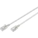 Digitus DK-1632-A-005S RJ45 Câble réseau, câble patch CAT 6a F/FTP 0.5 m gris code couleur, blindé, multifilaire, avec m