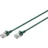 Digitus DK-1632-A-005S-G RJ45 Câble réseau, câble patch CAT 6a F/FTP 0.5 m vert code couleur, blindé, multifilaire, avec manchon de protection contre les pliages 1 pc(s)