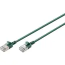 Digitus DK-1632-A-020S-G RJ45 Câble réseau, câble patch CAT 6a F/FTP 2 m vert code couleur, blindé, multifilaire, avec m