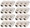 'Coupleurs RJ45 : 20 pièces en 4 rangées. Adaptés au câblage Ethernet, illustrant les connexions réseau.'