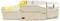 Connecteur RJ45 CAT6A métallique, avec clip jaune de verrouillage de connexion. Adapté pour les transmissions de données à haute vitesse.
