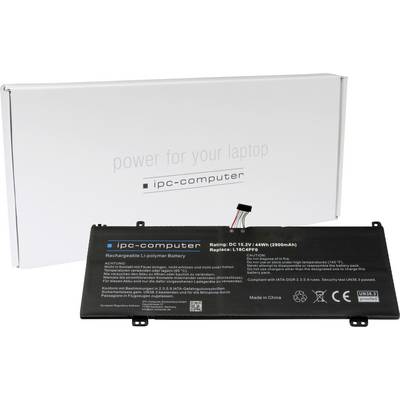 Batterie et emballage de la marque 'ipc-computer'. Spécifications de la batterie : 15,2V, 49Wh, 2980mAh. Remplacement pour L16C4P70. Fabriqué en Chine.
