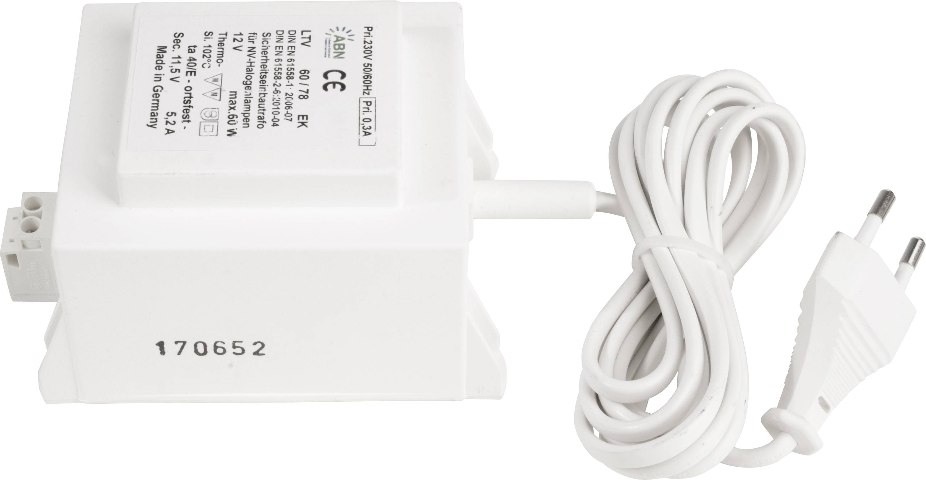 ABN DIM, CV, 11,5V AC, 60 W, IP20 Transformateur pour LED 3000 - 5000 mA 1 pc(s)