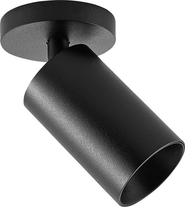 Deko Light 348252 Can Tilt rund, 1x 7,5 W GU10, Schwarz Luminaire de plafond en saillie GU10 7.5 W noir