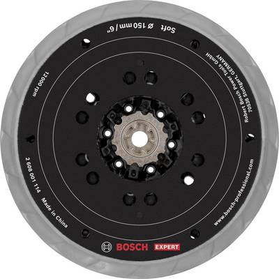 Disque abrasif 'Bosch Expert', diamètre 150 mm, 120 tr/min, pour matériaux tendres. Fabriqué en Chine. Adapté aux professionnels.
