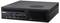 Un petit ordinateur de bureau noir avec deux ports USB-A, un port USB-C et des connexions audio à l'avant.