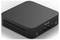 Mini-PC compact noir avec le logo 'ASUS', plusieurs ports USB et des fentes de ventilation sur les côtés.