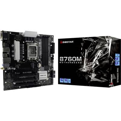 BioStar B760MXC PRO Carte mère Socket (PC) Intel® 1700 Facteur de forme (détails) Micro-ATX Chipset de la carte mère Int-0