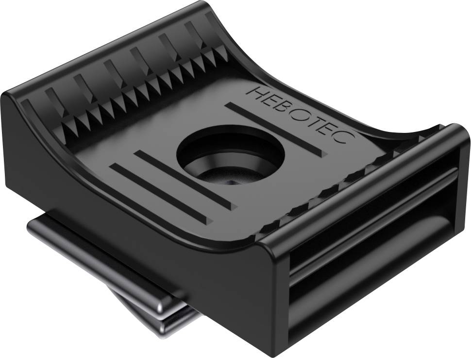 Hebotec KBS 10-60 C16 20 Embase de fixation profilé 3011-026C Plage de Ø du faisceau 10 à 60 mm noir 1 pc(s)