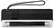 Un scanner portable de détection UV noir et blanc, équipé d'une bandoulière, avec une section transparente révélant l'ampoule à l'intérieur.