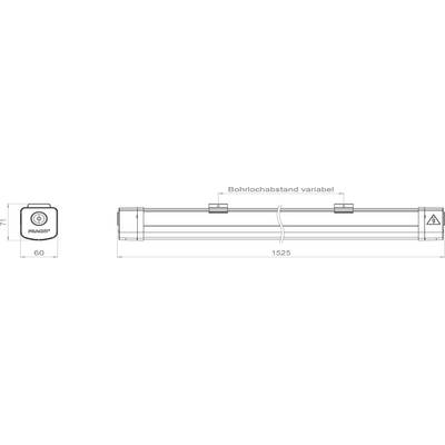 Pracht 5271005 5271005-KATLA_ECO Eclairage LED pour pièce humide LED Source lumineuse à faire remplacer un électricien 3-3