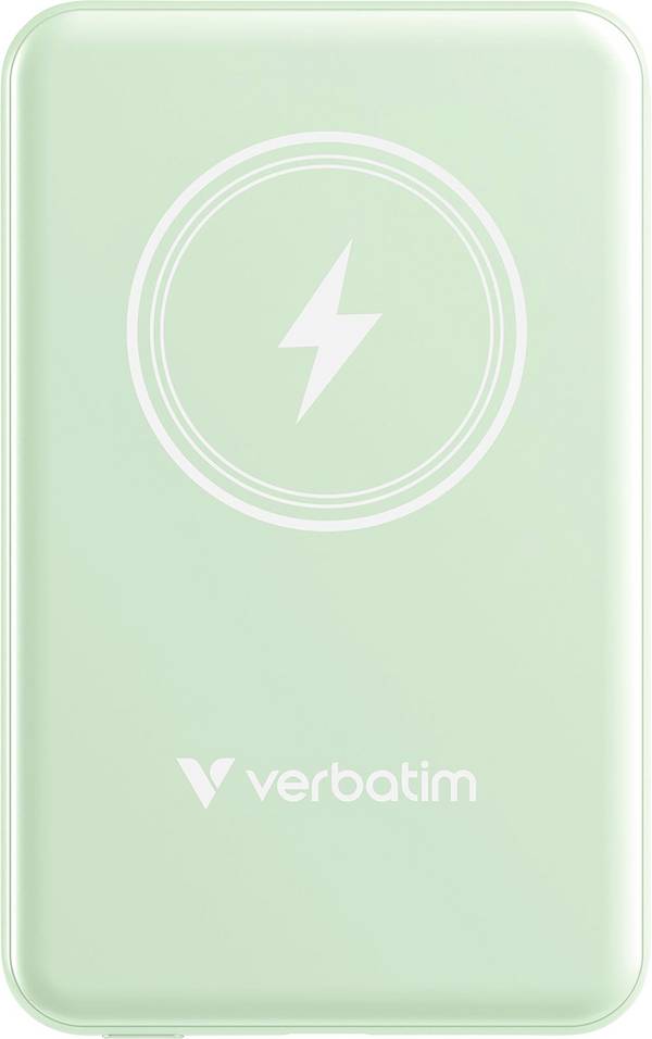 Verbatim Charge 'n' Go Magnetic Wireless Powerbank (batterie supplémentaire) 5000 mAh Fast Charge, Quick Charge 3.0, Power Delivery 3.0, Adaptive Fast Charge LiPo USB-C® vert