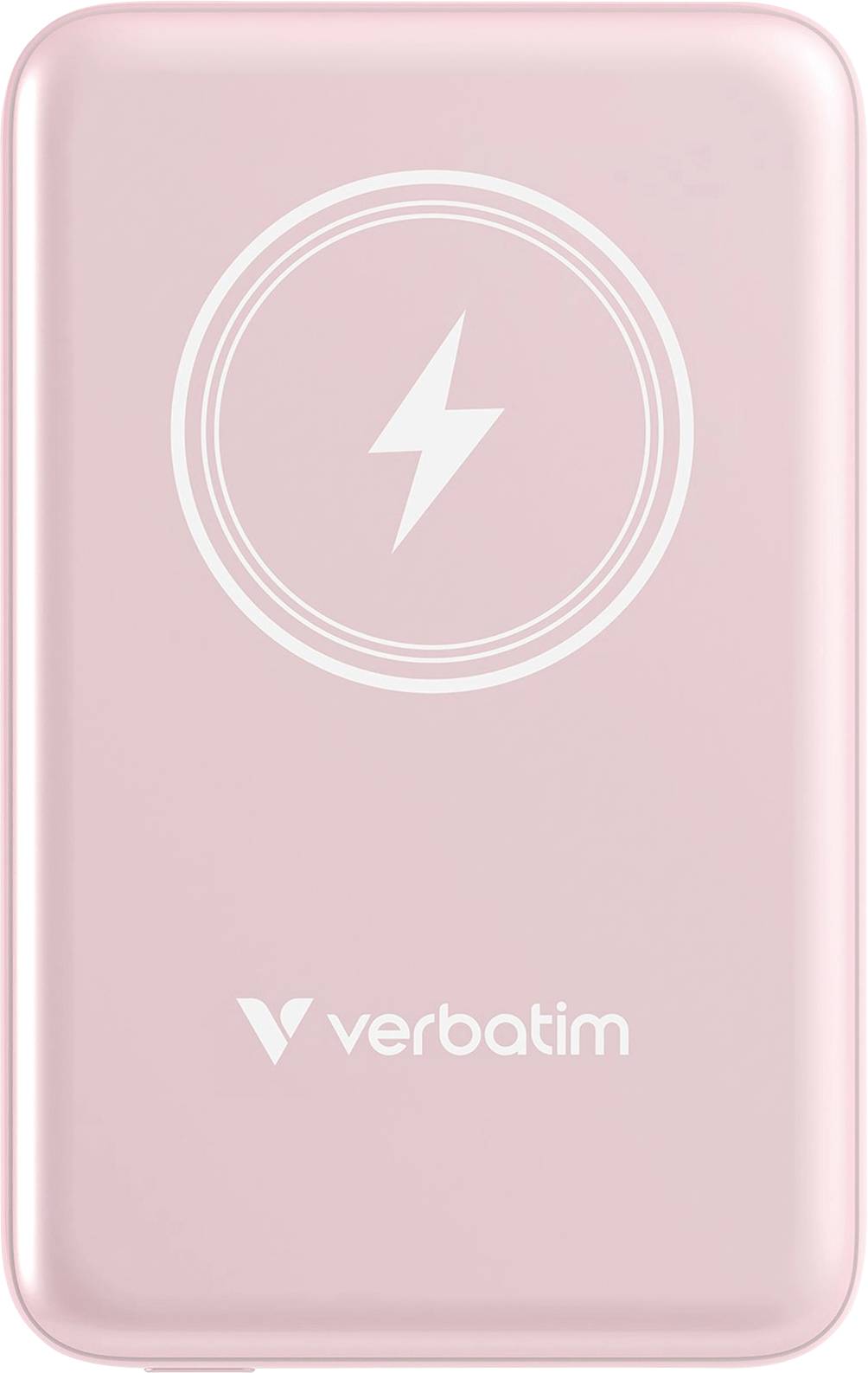 Verbatim Charge 'n' Go Magnetic Wireless Powerbank (batterie supplémentaire) 10000 mAh Fast Charge, Quick Charge 3.0, Power Delivery 3.0, Adaptive Fast Charge LiPo USB-C® rose