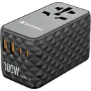 Verbatim UTA-06 GaN III Chargeur USB 100 W 2x USB-A, 2x USB-C® Power Delivery, Power Delivery 3.0, QC 4+, Fast Charge, S