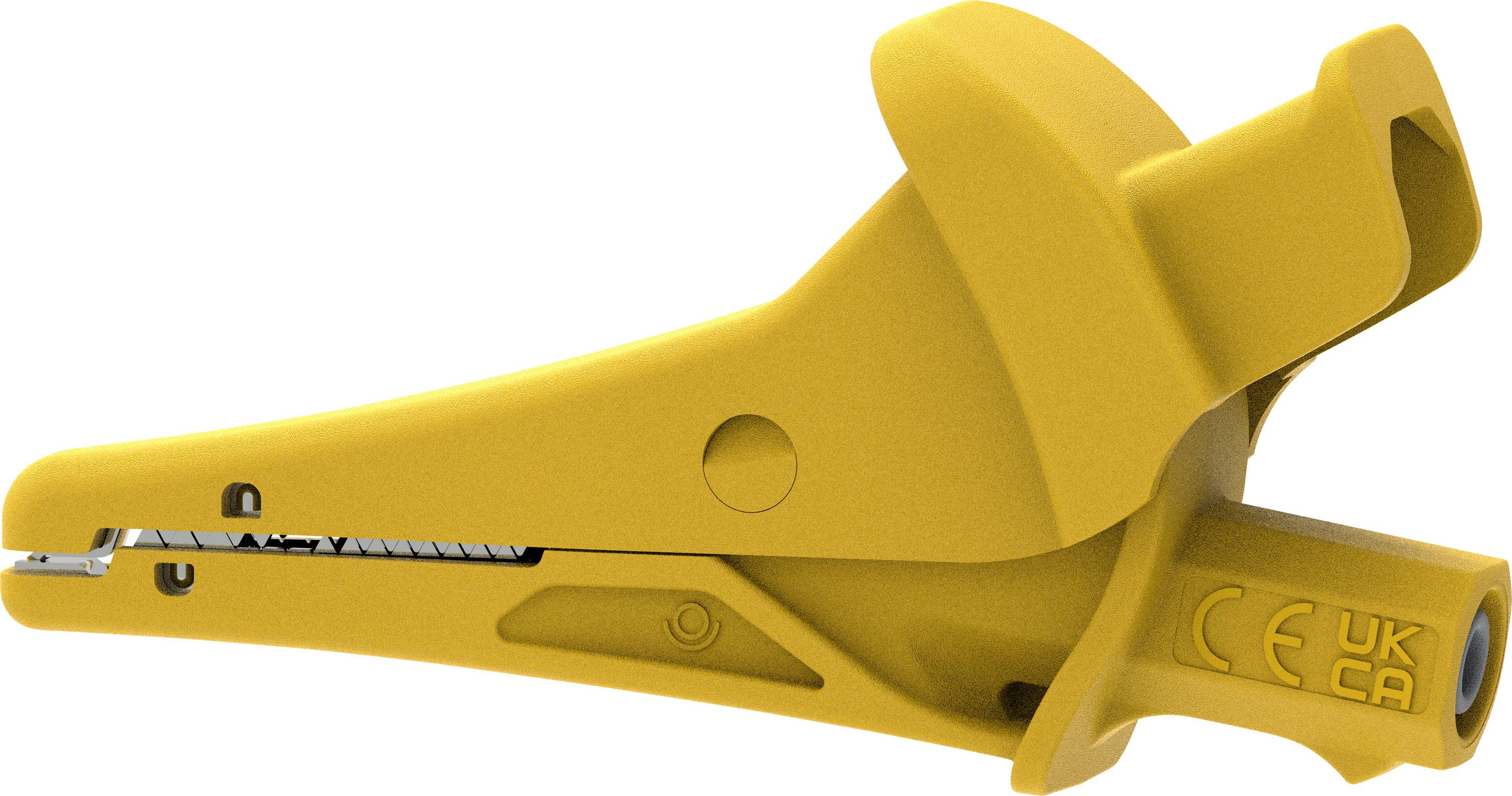 Electro PJP 5104-IEC-CD1-J Pince crocodile jaune Plage de serrage max.: 25 mm Longueur: 91 mm 1 pc(s)-0