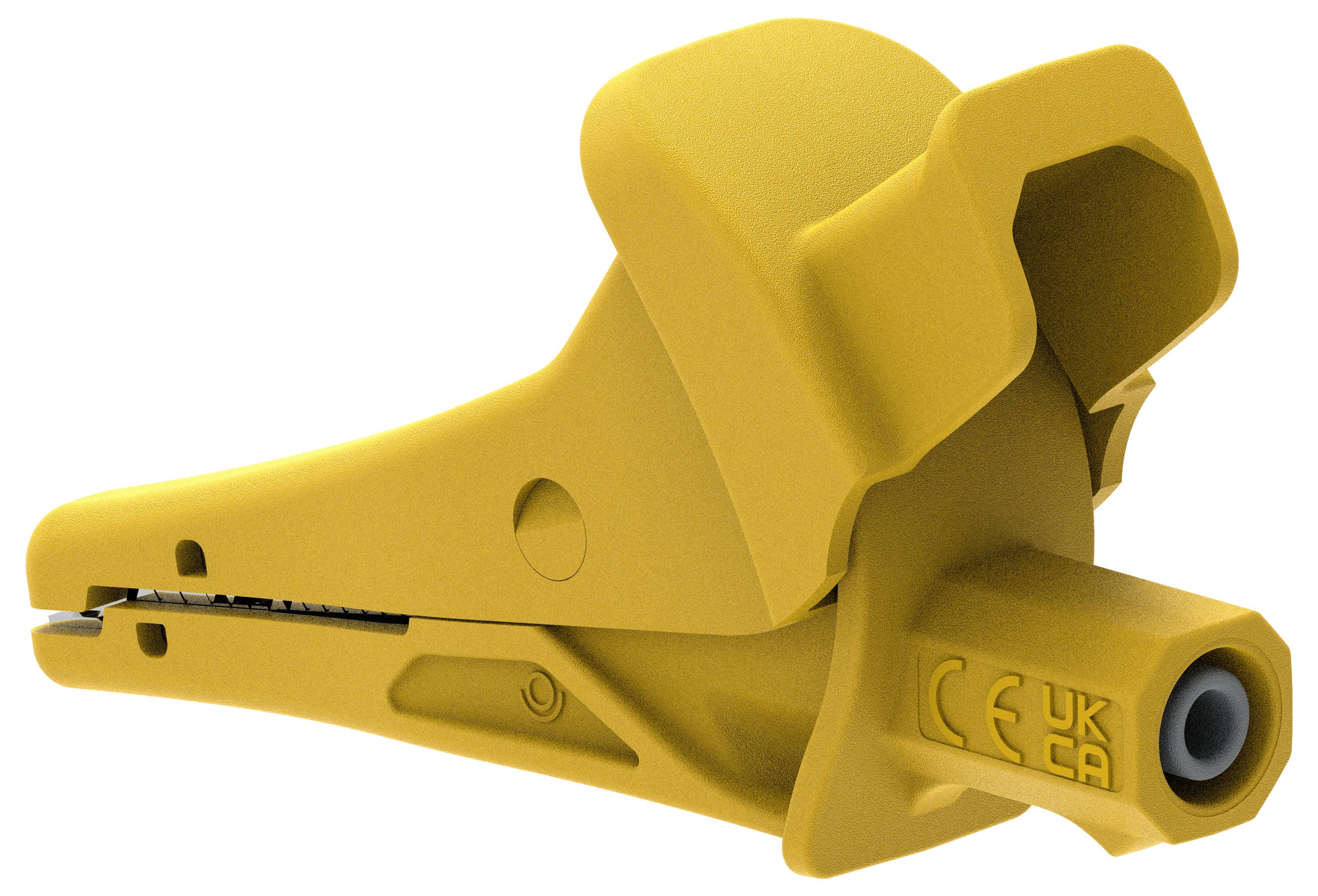 Electro PJP 5104-IEC-CD1-J Pince crocodile jaune Plage de serrage max.: 25 mm Longueur: 91 mm 1 pc(s)-2