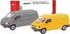Herpa 012386-004 H0 Modèle réduit de voiture particulière Volkswagen Boîtier T4, gris et jaune-guimé