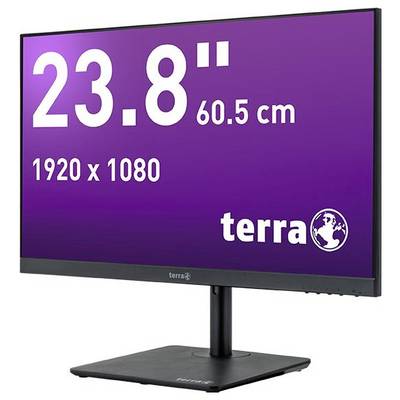 Moniteur de 23,8 pouces (60,5 cm) avec une résolution de 1920 x 1080, marque 'terra'.