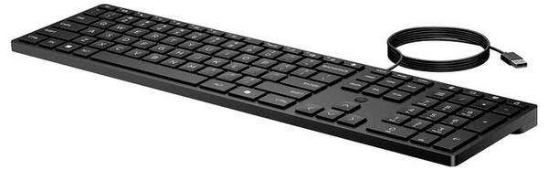 Tastatur 320K für Desktop-PC , CH Layout filaire, USB Clavier suisse, Qwertz noir port USB