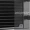 Gros plan d'un radiateur à ailettes parallèles. Texte : 'Conception de radiateur à ailettes parallèles, Maximisation du rayonnement'. Tubes visibles à gauche.
